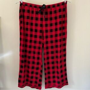 C EST 1946 men’s Red and Black soft micro fleece pajama pants two pocket size 3X